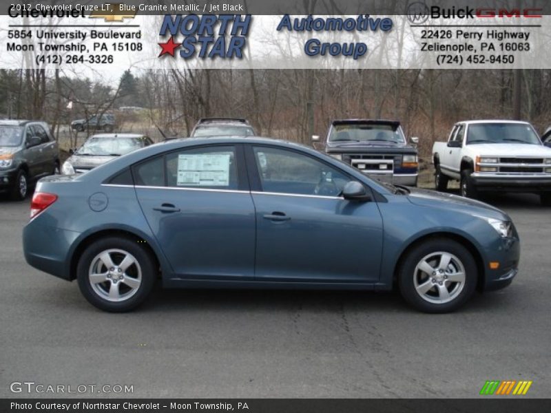 Blue Granite Metallic / Jet Black 2012 Chevrolet Cruze LT
