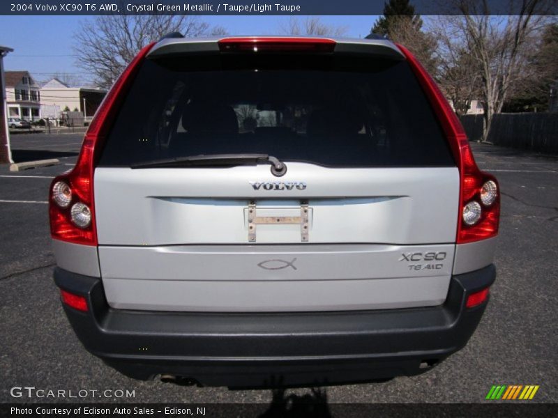 Crystal Green Metallic / Taupe/Light Taupe 2004 Volvo XC90 T6 AWD