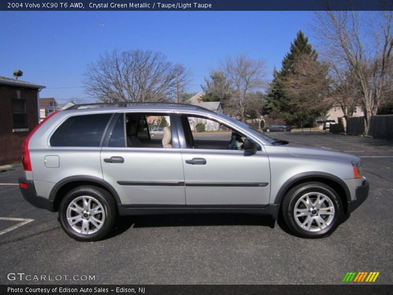 Crystal Green Metallic / Taupe/Light Taupe 2004 Volvo XC90 T6 AWD