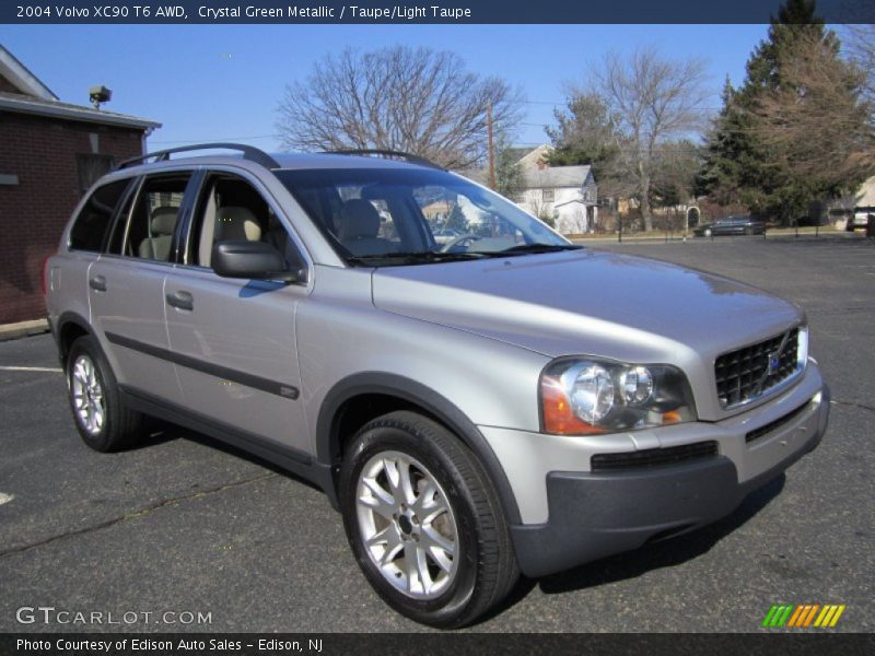 Crystal Green Metallic / Taupe/Light Taupe 2004 Volvo XC90 T6 AWD