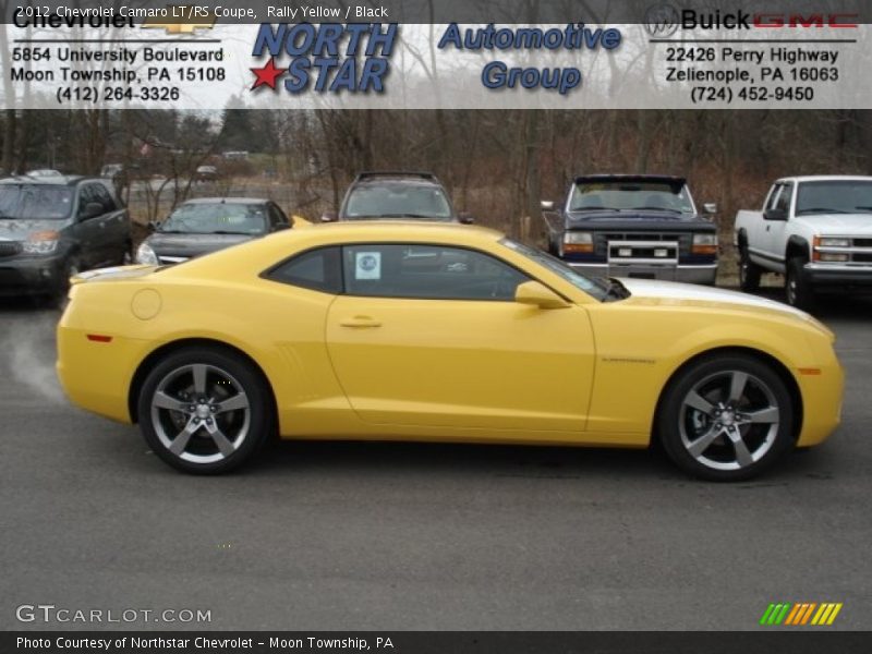 Rally Yellow / Black 2012 Chevrolet Camaro LT/RS Coupe
