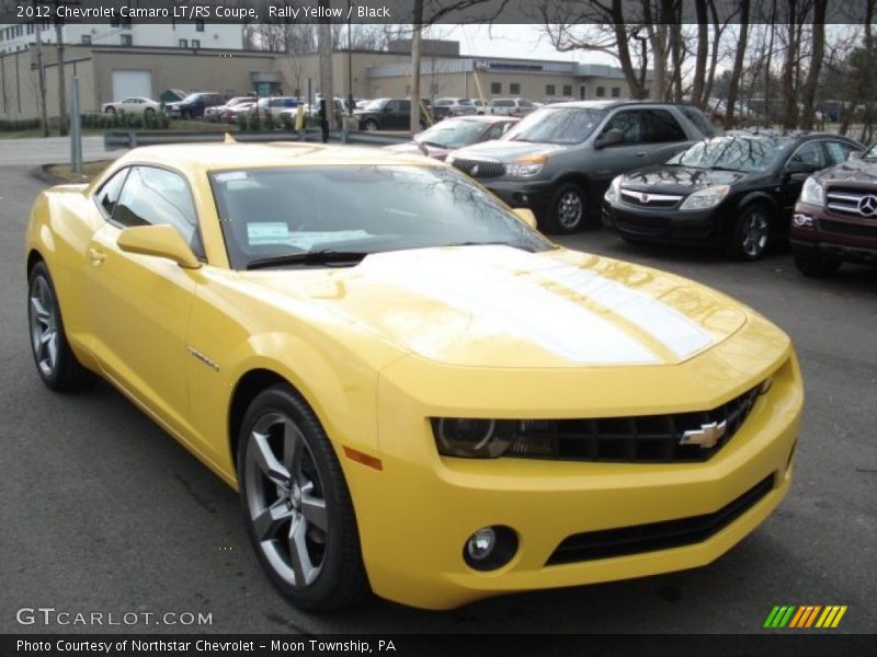 Rally Yellow / Black 2012 Chevrolet Camaro LT/RS Coupe