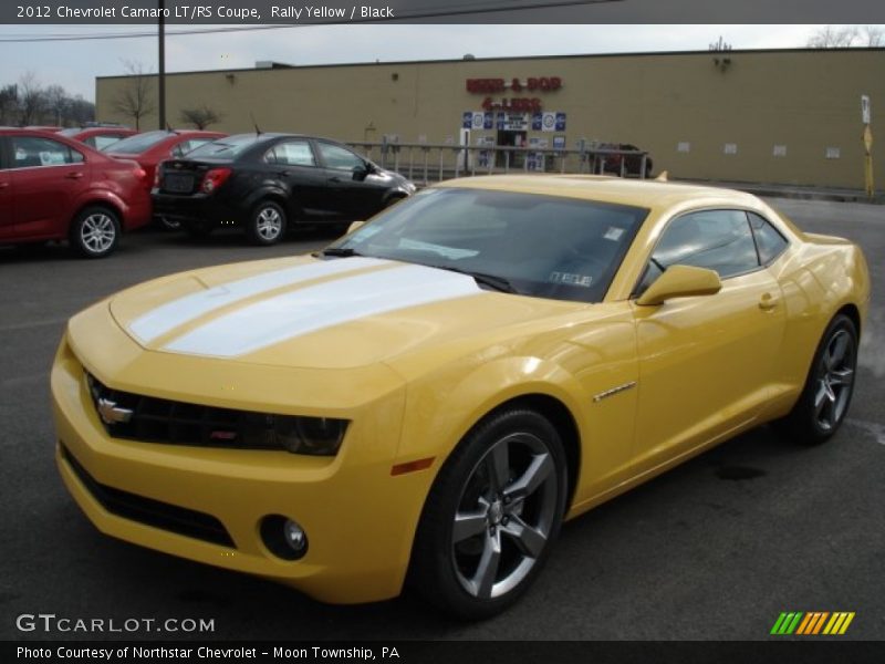 Rally Yellow / Black 2012 Chevrolet Camaro LT/RS Coupe