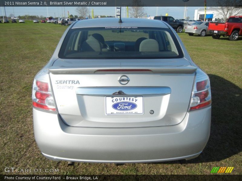 Brilliant Silver Metallic / Charcoal 2011 Nissan Sentra 2.0