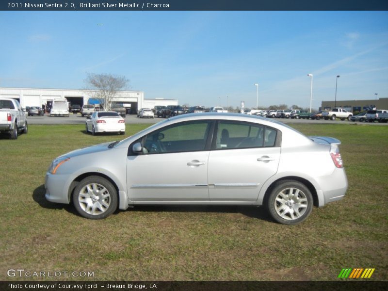 Brilliant Silver Metallic / Charcoal 2011 Nissan Sentra 2.0