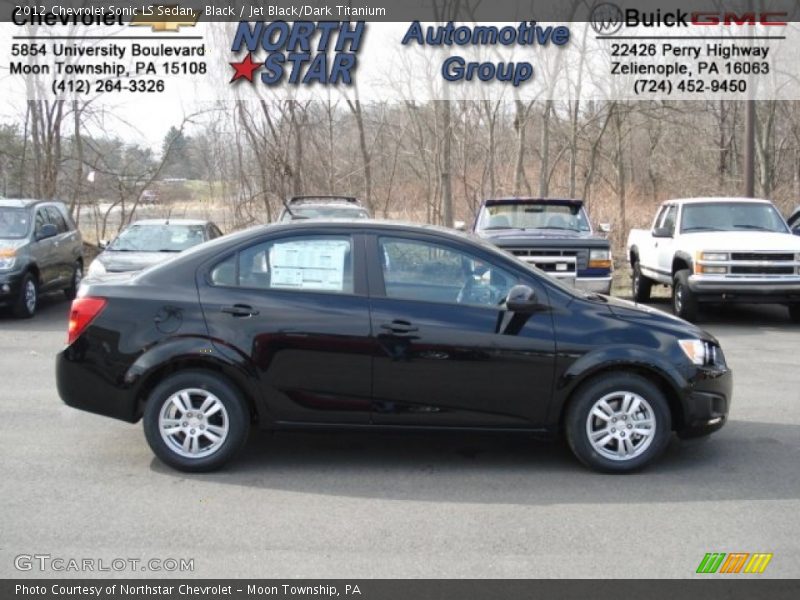 Black / Jet Black/Dark Titanium 2012 Chevrolet Sonic LS Sedan