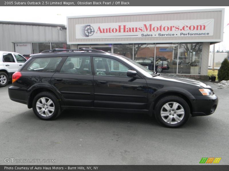 Obsidian Black Pearl / Off Black 2005 Subaru Outback 2.5i Limited Wagon