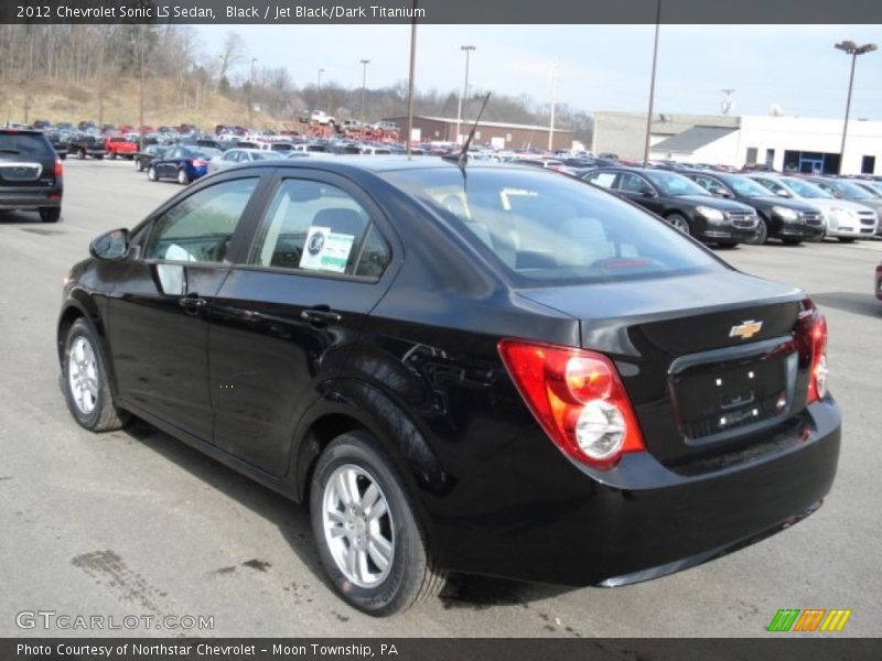 Black / Jet Black/Dark Titanium 2012 Chevrolet Sonic LS Sedan