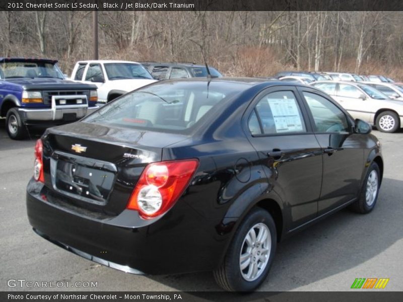 Black / Jet Black/Dark Titanium 2012 Chevrolet Sonic LS Sedan