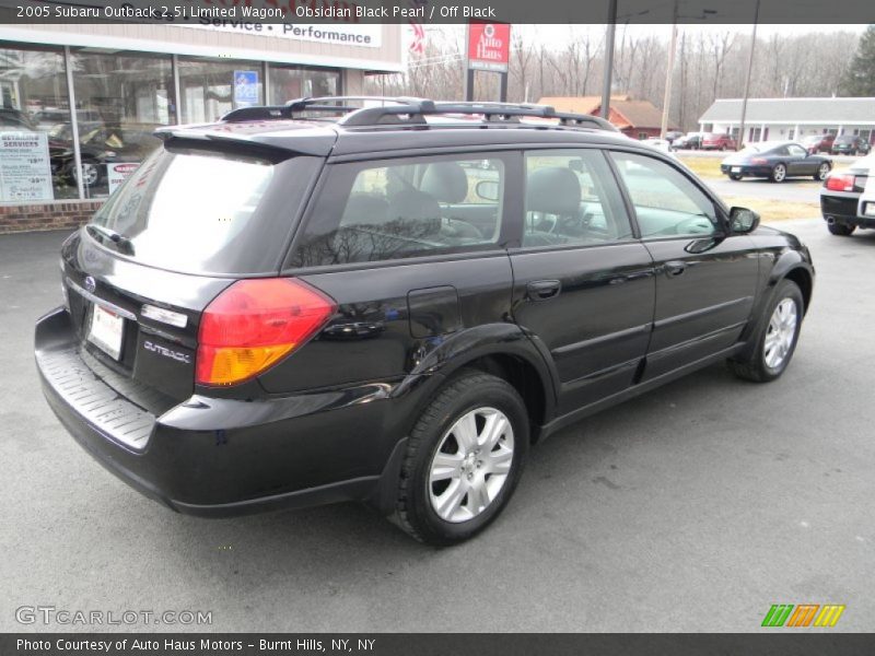 Obsidian Black Pearl / Off Black 2005 Subaru Outback 2.5i Limited Wagon