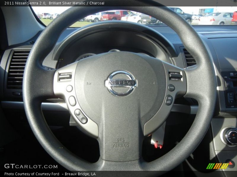 Brilliant Silver Metallic / Charcoal 2011 Nissan Sentra 2.0