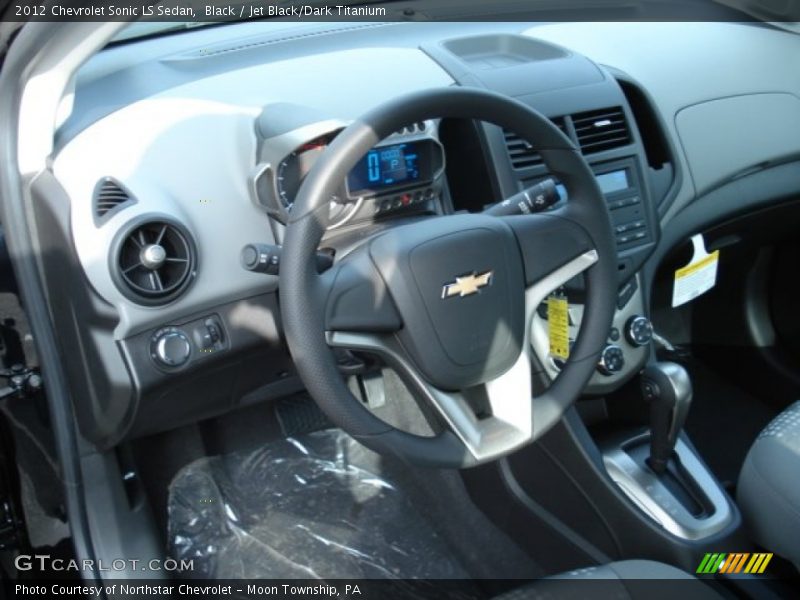 Black / Jet Black/Dark Titanium 2012 Chevrolet Sonic LS Sedan