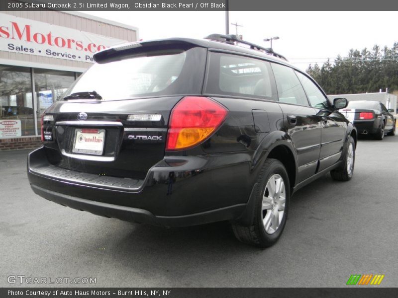Obsidian Black Pearl / Off Black 2005 Subaru Outback 2.5i Limited Wagon