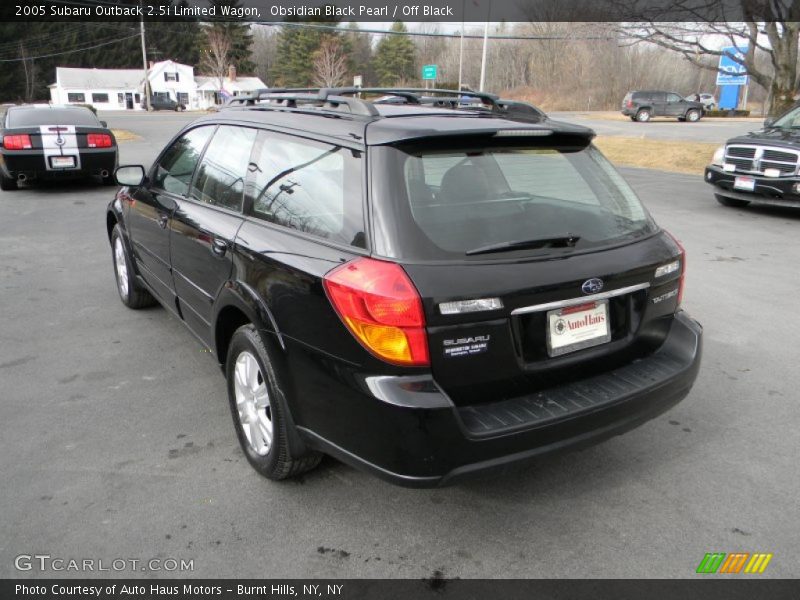 Obsidian Black Pearl / Off Black 2005 Subaru Outback 2.5i Limited Wagon
