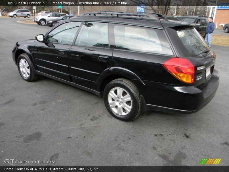 Obsidian Black Pearl / Off Black 2005 Subaru Outback 2.5i Limited Wagon