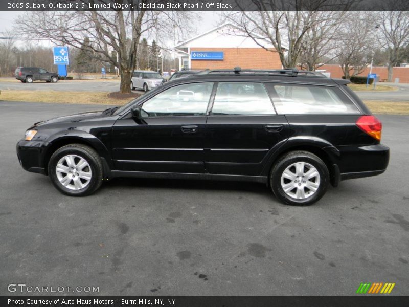 Obsidian Black Pearl / Off Black 2005 Subaru Outback 2.5i Limited Wagon