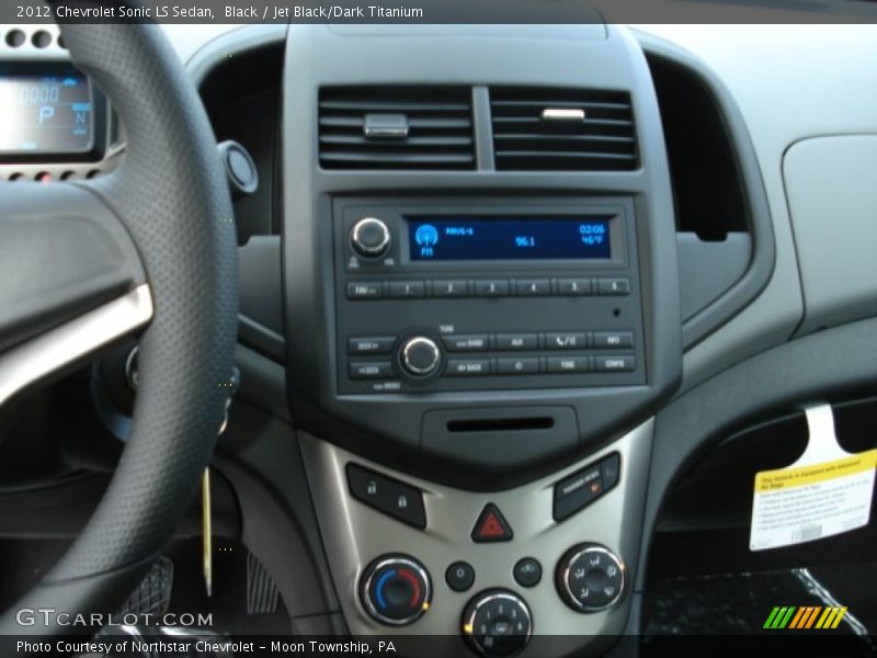 Black / Jet Black/Dark Titanium 2012 Chevrolet Sonic LS Sedan