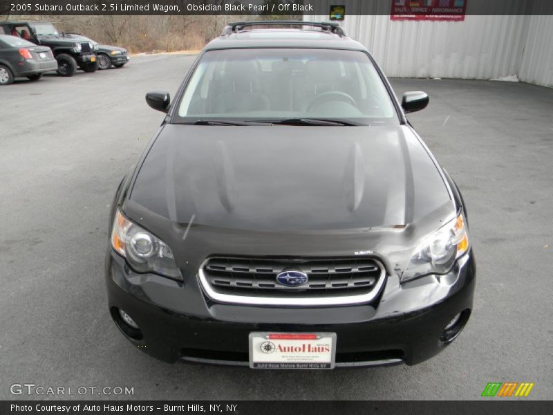 Obsidian Black Pearl / Off Black 2005 Subaru Outback 2.5i Limited Wagon