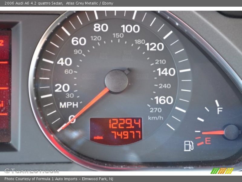 Atlas Grey Metallic / Ebony 2006 Audi A6 4.2 quattro Sedan