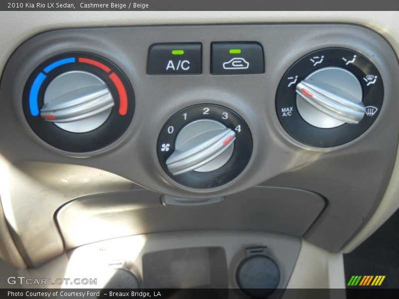 Cashmere Beige / Beige 2010 Kia Rio LX Sedan
