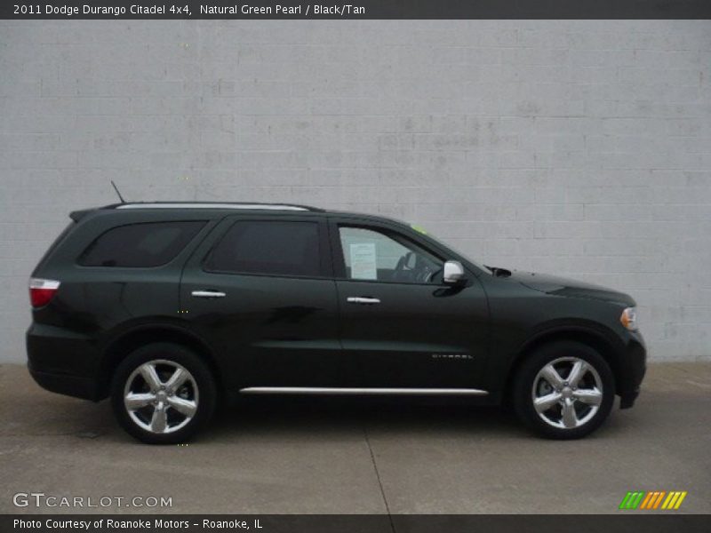 Natural Green Pearl / Black/Tan 2011 Dodge Durango Citadel 4x4
