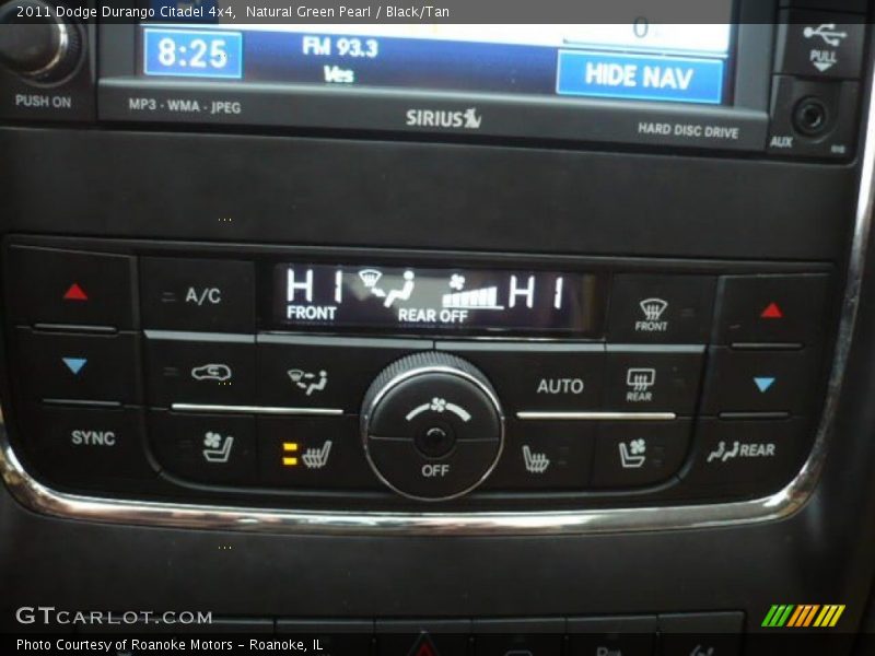 Natural Green Pearl / Black/Tan 2011 Dodge Durango Citadel 4x4