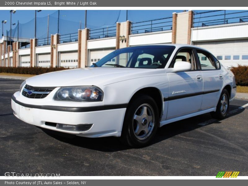 Bright White / Light Oak 2000 Chevrolet Impala LS