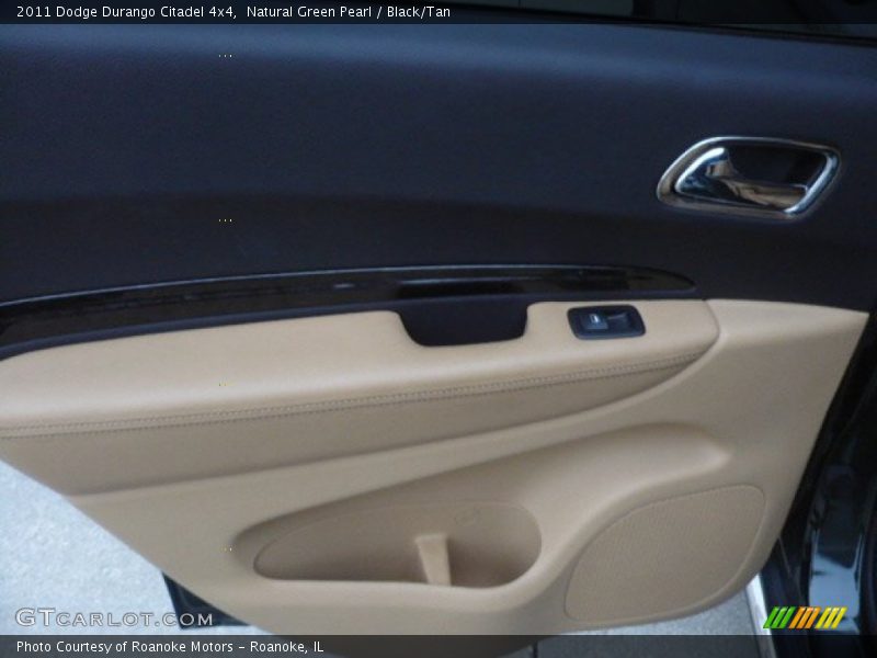 Natural Green Pearl / Black/Tan 2011 Dodge Durango Citadel 4x4