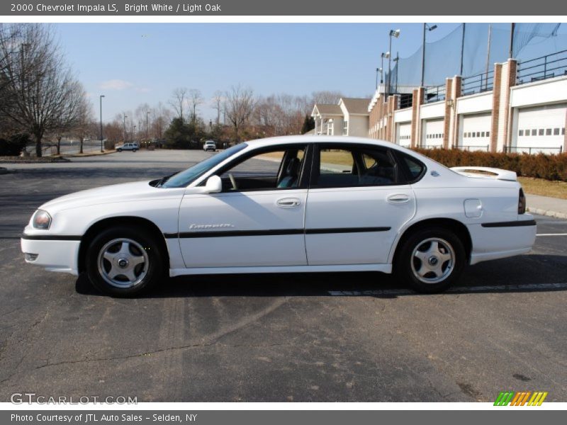 Bright White / Light Oak 2000 Chevrolet Impala LS