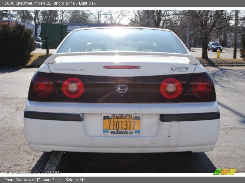 Bright White / Light Oak 2000 Chevrolet Impala LS