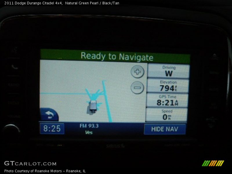 Natural Green Pearl / Black/Tan 2011 Dodge Durango Citadel 4x4
