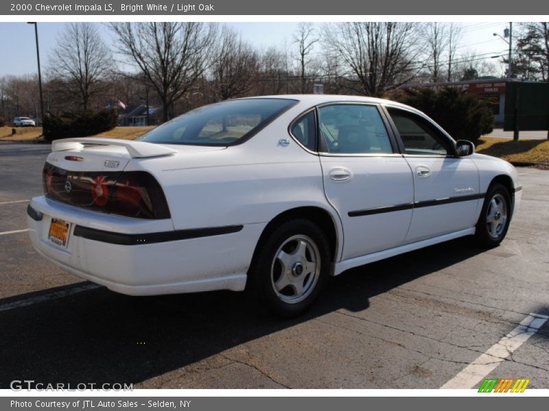 Bright White / Light Oak 2000 Chevrolet Impala LS