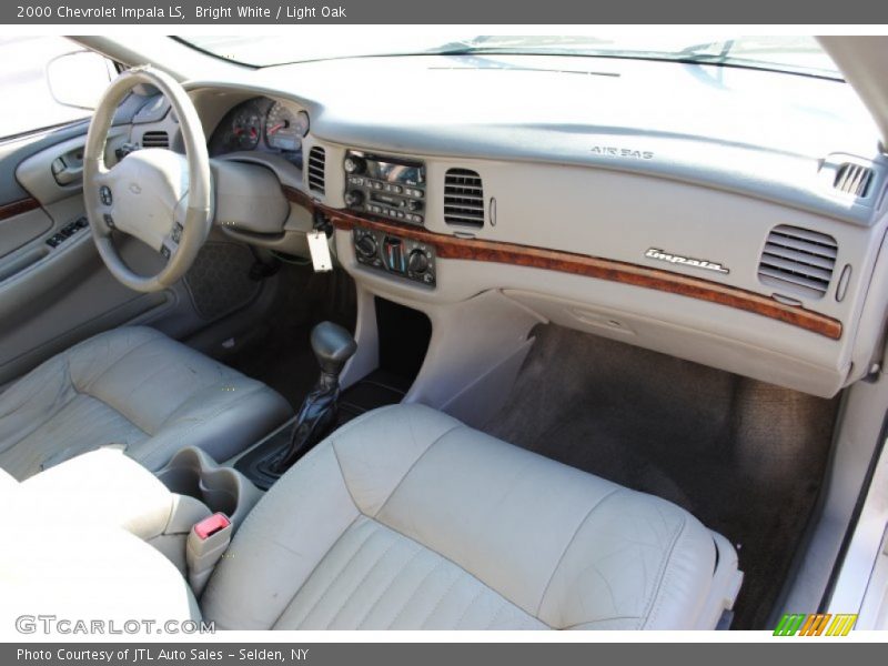 Bright White / Light Oak 2000 Chevrolet Impala LS