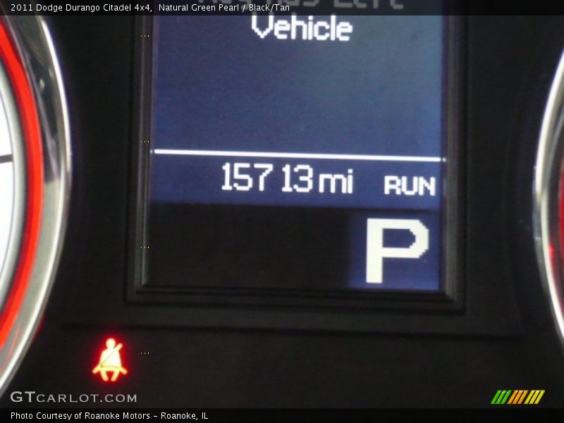 Natural Green Pearl / Black/Tan 2011 Dodge Durango Citadel 4x4