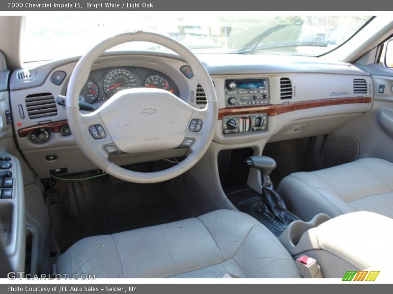 Bright White / Light Oak 2000 Chevrolet Impala LS