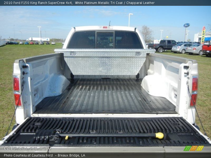 White Platinum Metallic Tri Coat / Chapparal Leather 2010 Ford F150 King Ranch SuperCrew 4x4