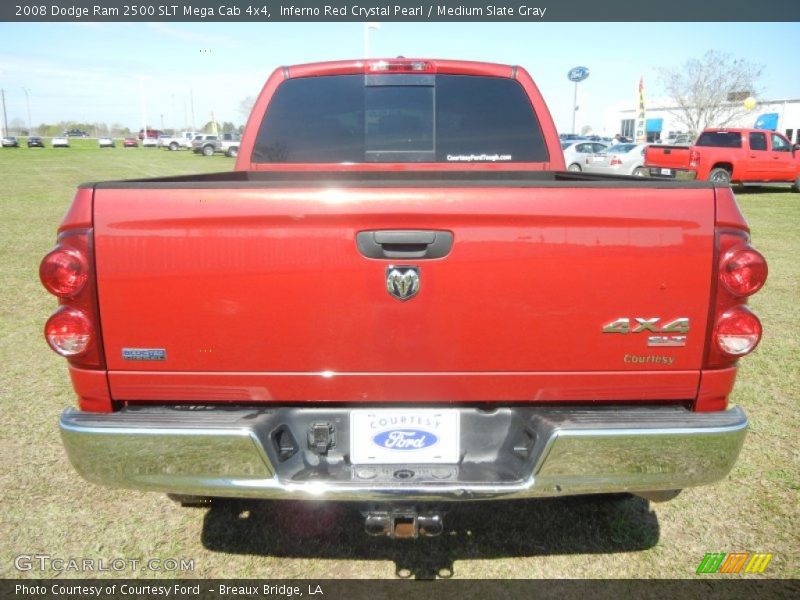 Inferno Red Crystal Pearl / Medium Slate Gray 2008 Dodge Ram 2500 SLT Mega Cab 4x4