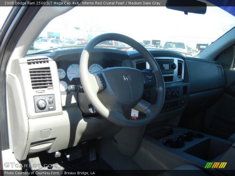 Inferno Red Crystal Pearl / Medium Slate Gray 2008 Dodge Ram 2500 SLT Mega Cab 4x4