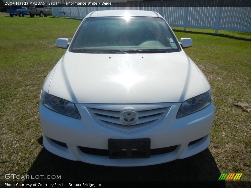 Performance White / Beige 2004 Mazda MAZDA6 i Sedan