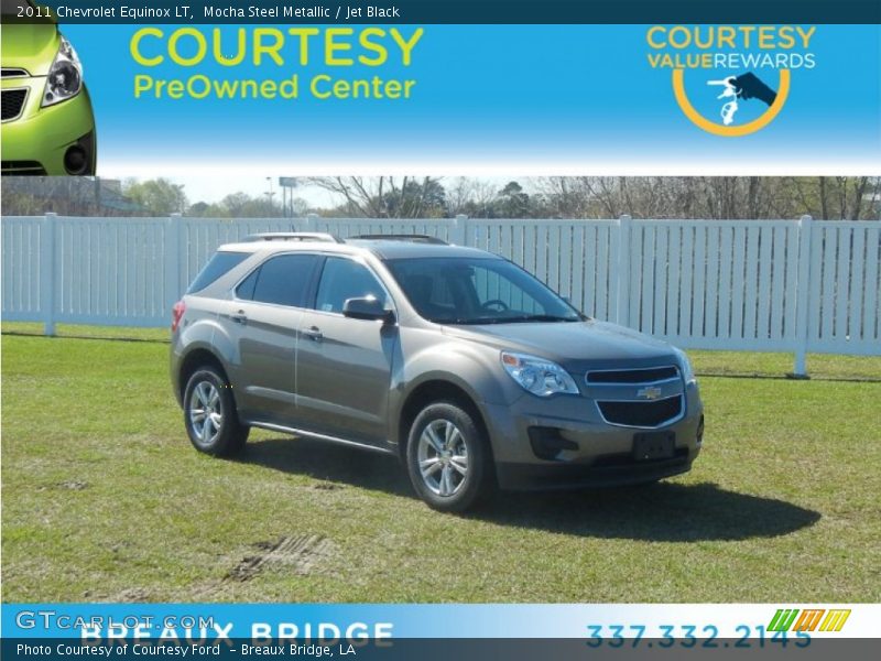 Mocha Steel Metallic / Jet Black 2011 Chevrolet Equinox LT