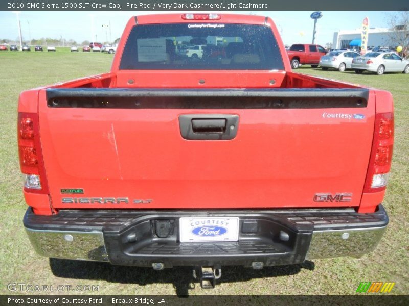 Fire Red / Very Dark Cashmere/Light Cashmere 2010 GMC Sierra 1500 SLT Crew Cab