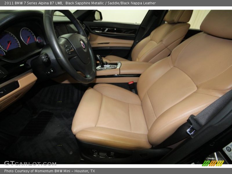  2011 7 Series Alpina B7 LWB Saddle/Black Nappa Leather Interior