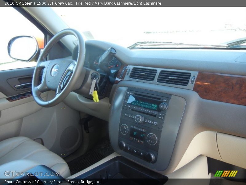 Fire Red / Very Dark Cashmere/Light Cashmere 2010 GMC Sierra 1500 SLT Crew Cab
