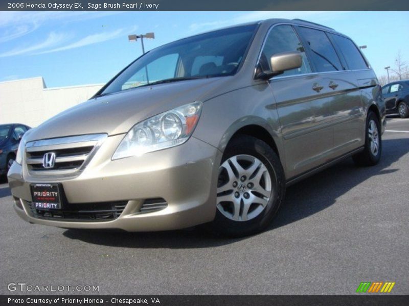 Sage Brush Pearl / Ivory 2006 Honda Odyssey EX