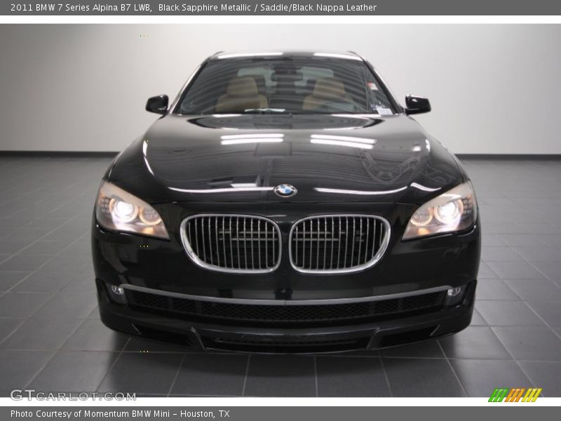 Black Sapphire Metallic / Saddle/Black Nappa Leather 2011 BMW 7 Series Alpina B7 LWB