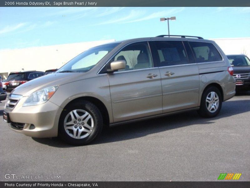 Sage Brush Pearl / Ivory 2006 Honda Odyssey EX