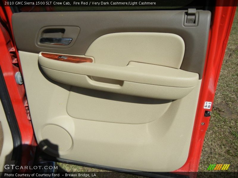 Fire Red / Very Dark Cashmere/Light Cashmere 2010 GMC Sierra 1500 SLT Crew Cab