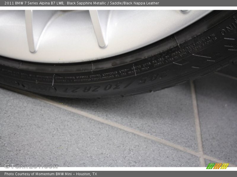 Black Sapphire Metallic / Saddle/Black Nappa Leather 2011 BMW 7 Series Alpina B7 LWB