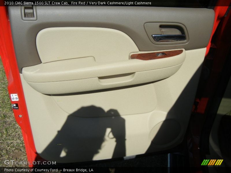 Fire Red / Very Dark Cashmere/Light Cashmere 2010 GMC Sierra 1500 SLT Crew Cab