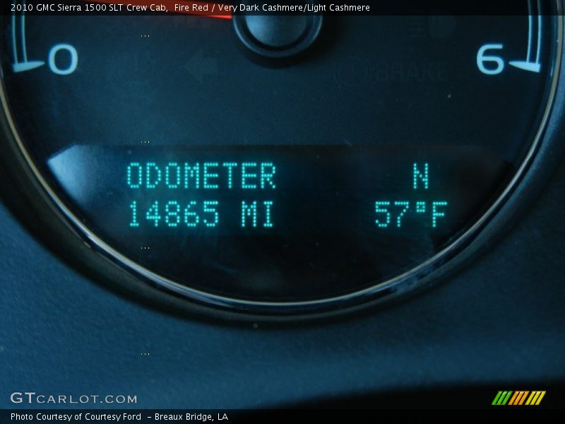 Fire Red / Very Dark Cashmere/Light Cashmere 2010 GMC Sierra 1500 SLT Crew Cab